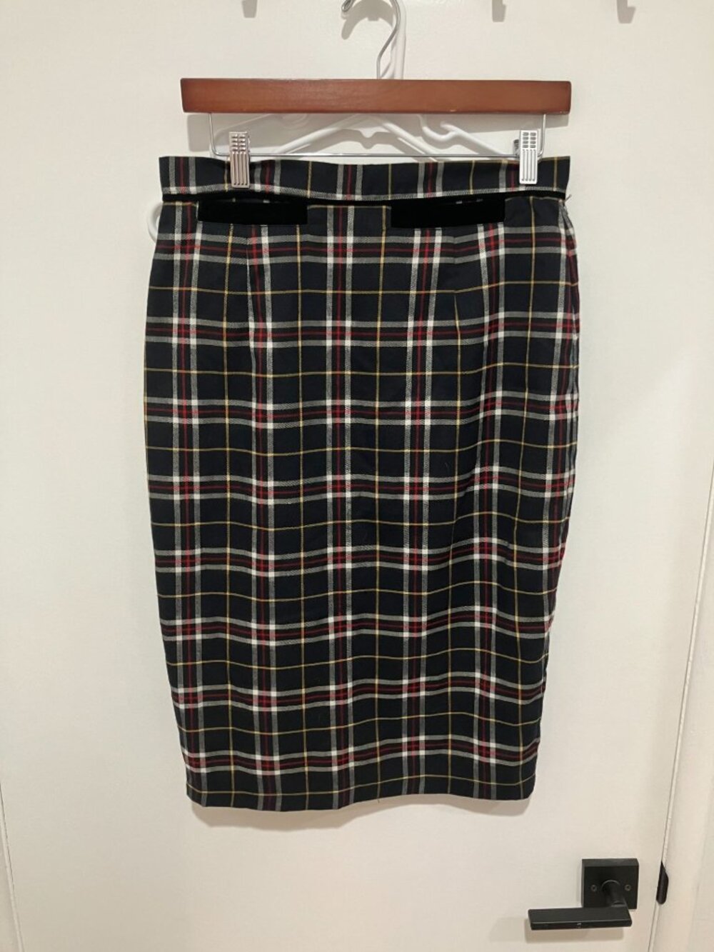 Dancing Days by Banned Retro Plaid Pencil Skirt Tartan Rockabilly Medium